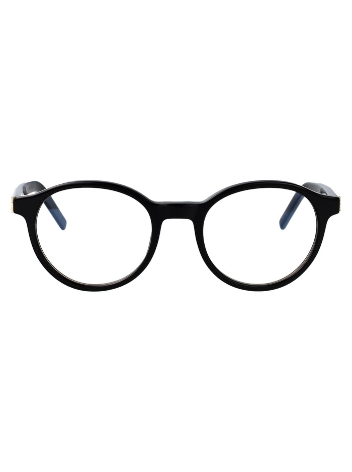 Sl M163 001 Black-black-transparent Acetate Optical