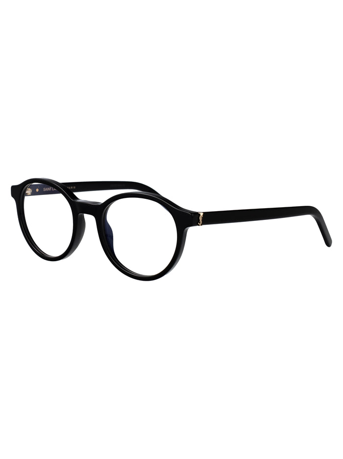 Sl M163 001 Black-black-transparent Acetate Optical