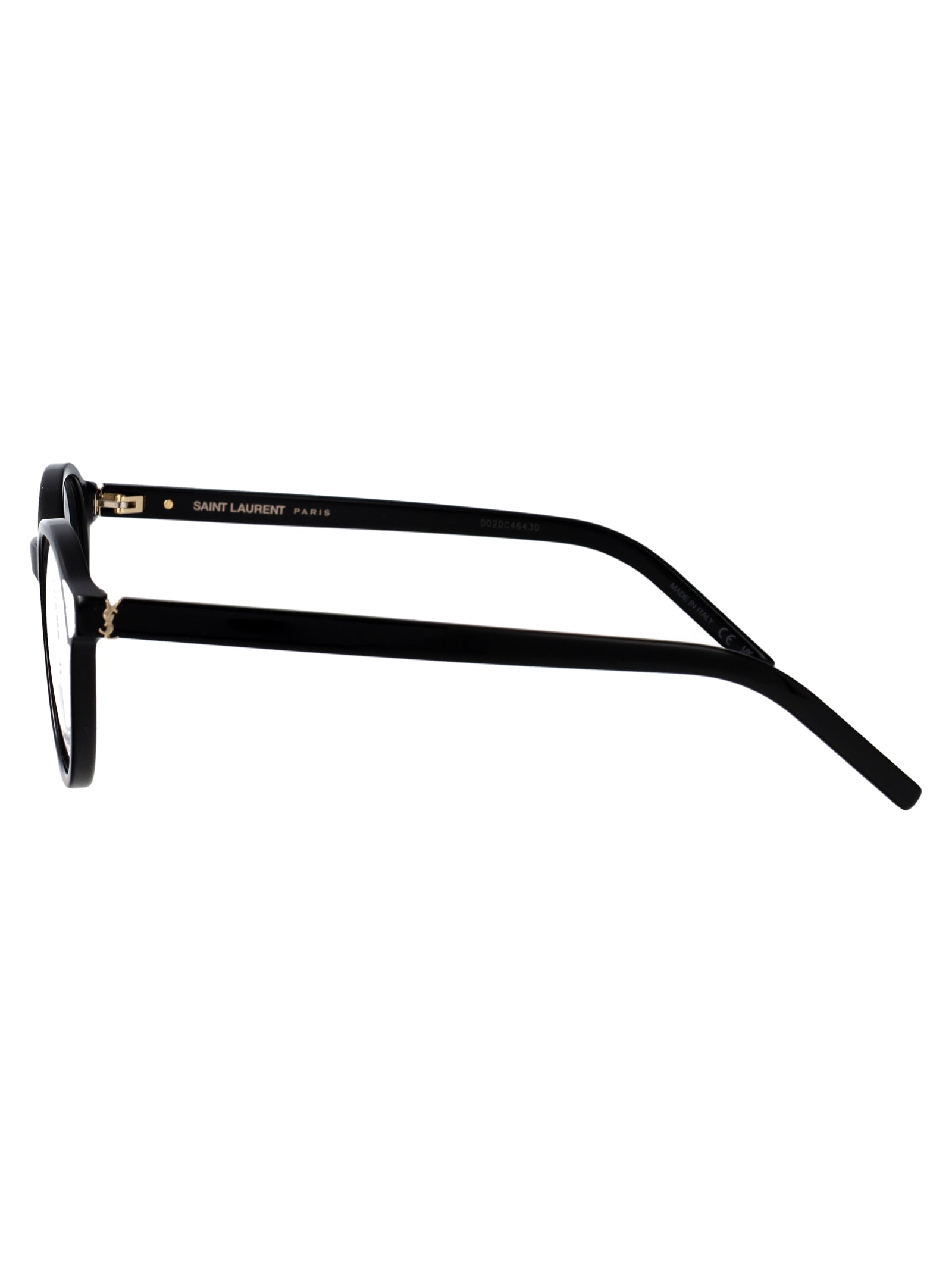 Sl M163 001 Black-black-transparent Acetate Optical