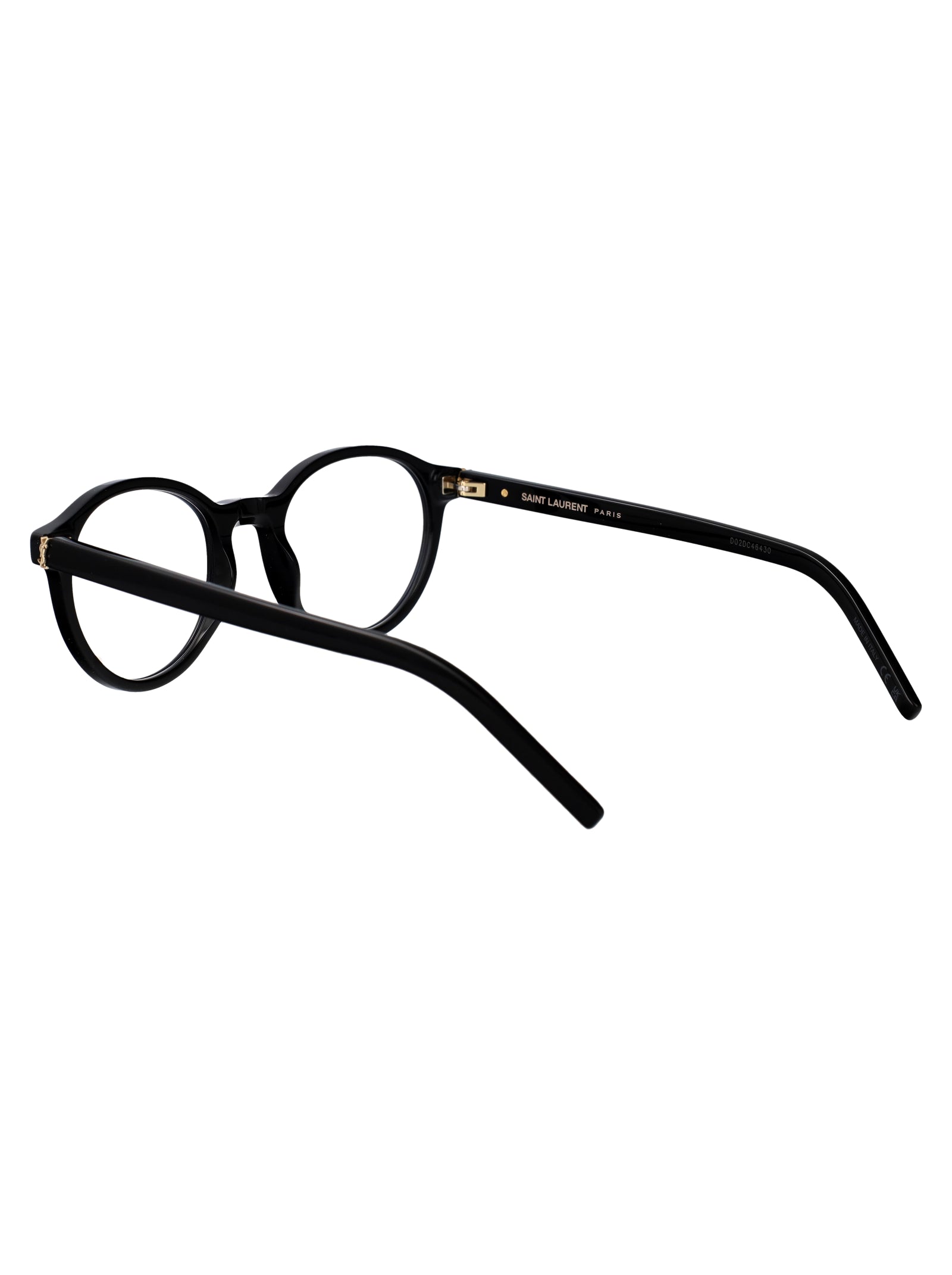 Sl M163 001 Black-black-transparent Acetate Optical