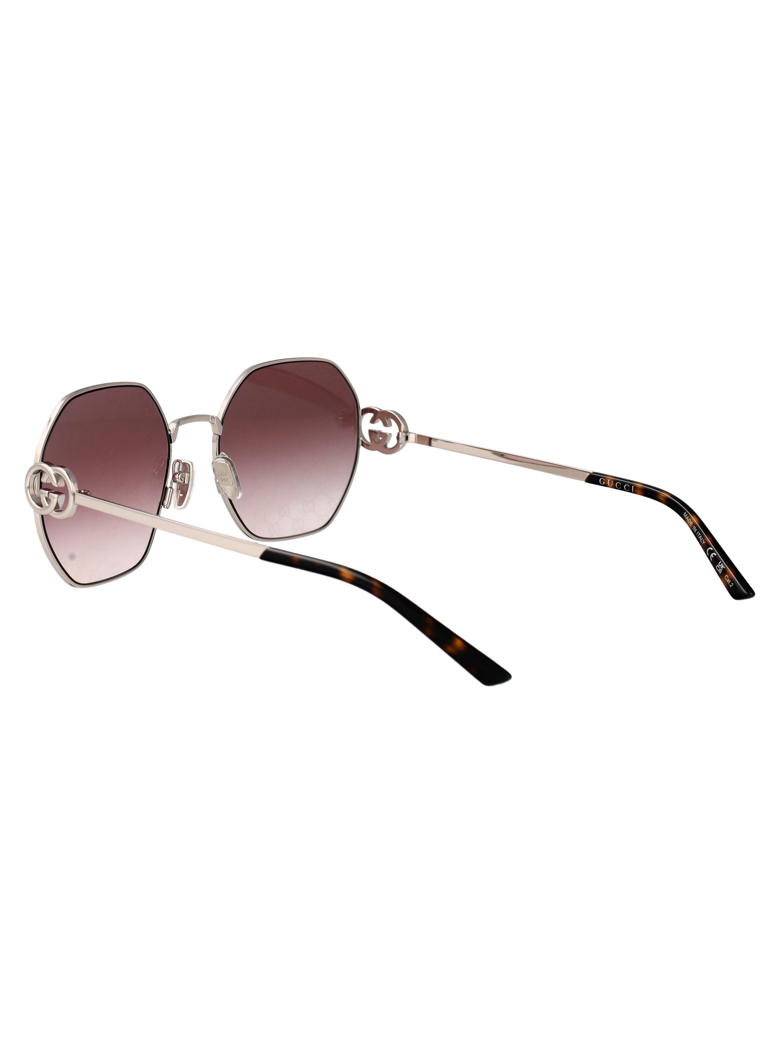 Gg2046s 004 Silver-silver-red Metal Sunglasses