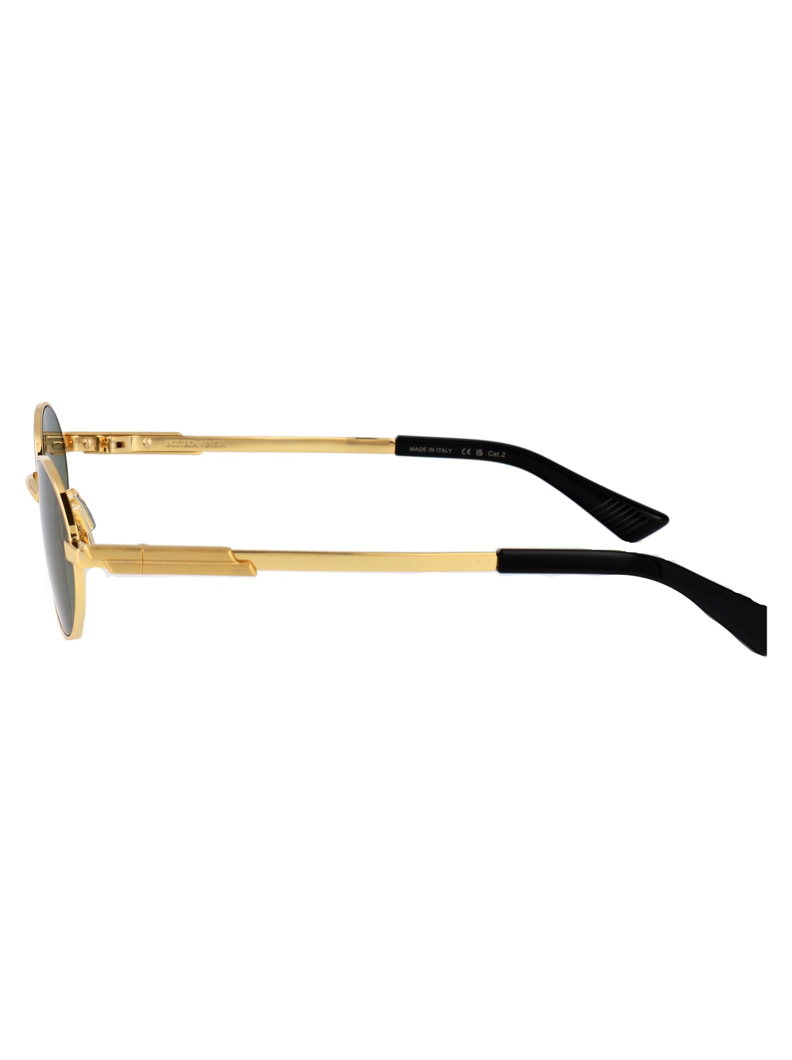 Bv1470s 004 Gold-gold-green Metal Sunglasses