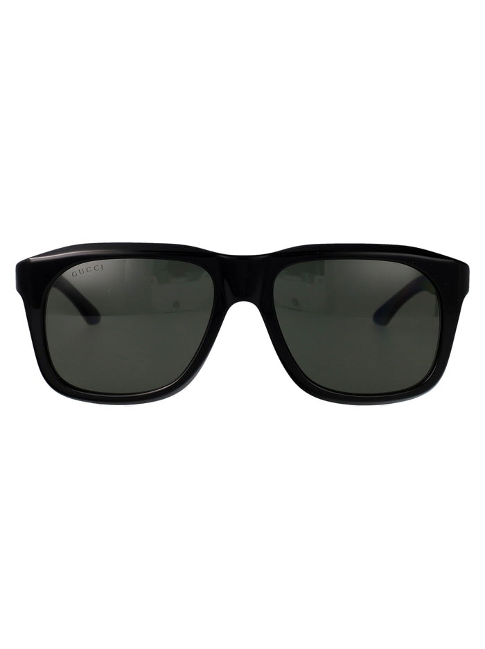 Gg2077s 001 Black-black-grey Acetate Sunglasses