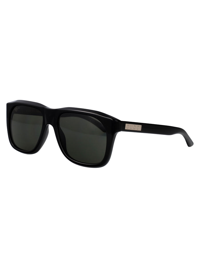 Gg2077s 001 Black-black-grey Acetate Sunglasses