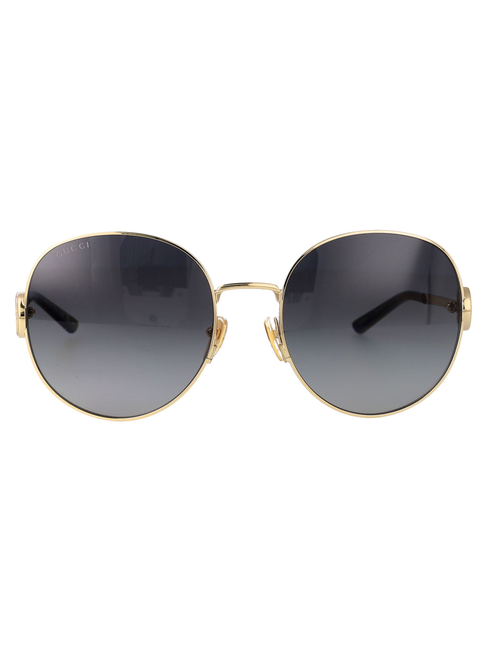 Gg2047s 001 Gold-gold-grey Metal Sunglasses