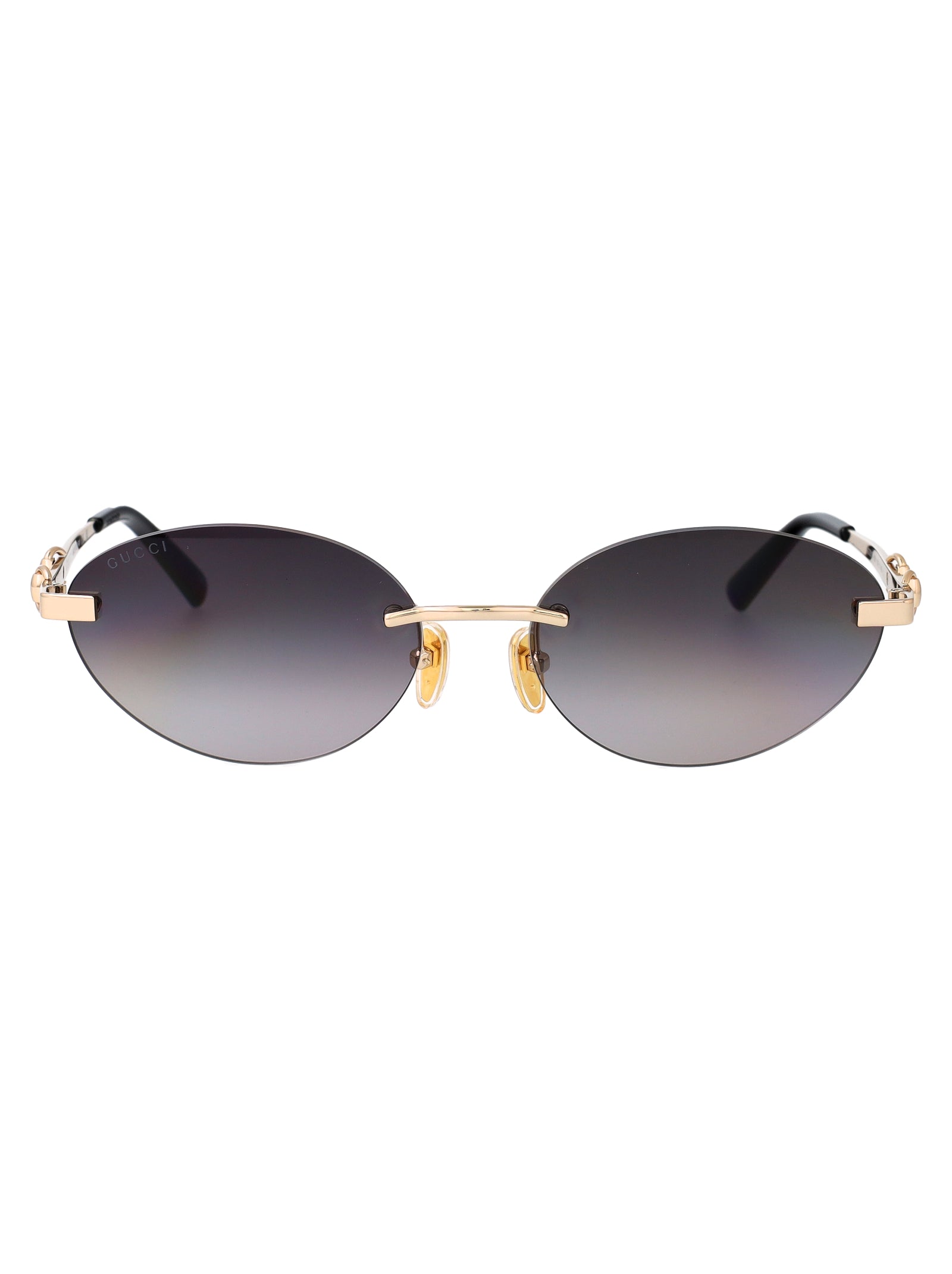 Gg2051s 001 Gold-black-grey Metal Sunglasses