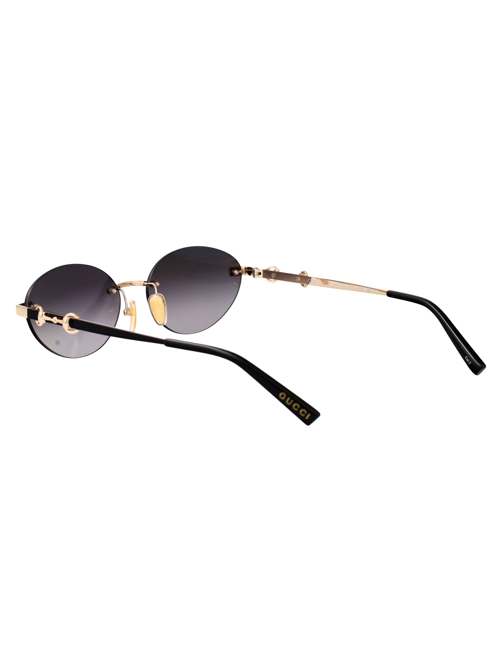 Gg2051s 001 Gold-black-grey Metal Sunglasses