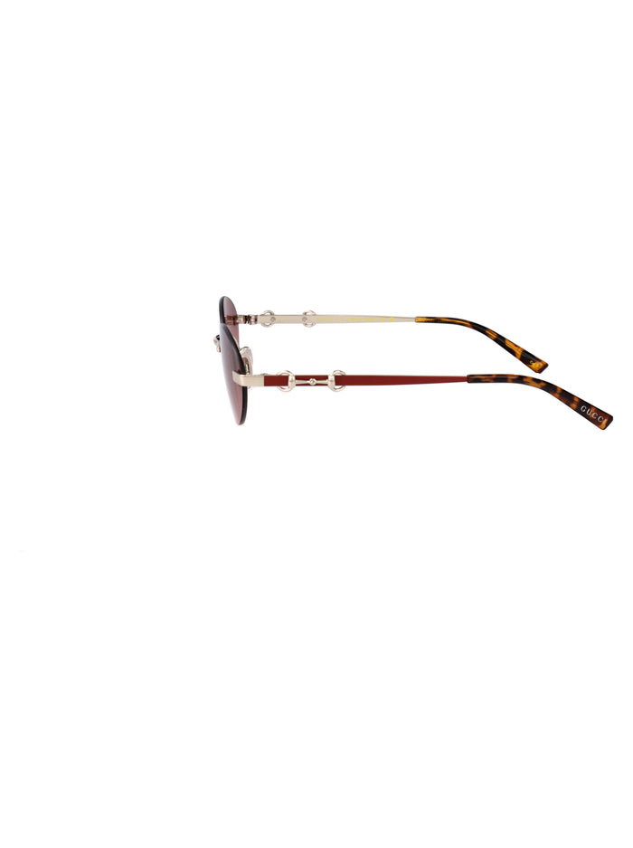Gg2051s 003 Silver-red-red Metal Sunglasses