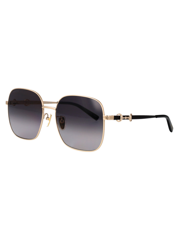 Gg2053s 001 Gold-black-grey Metal Sunglasses