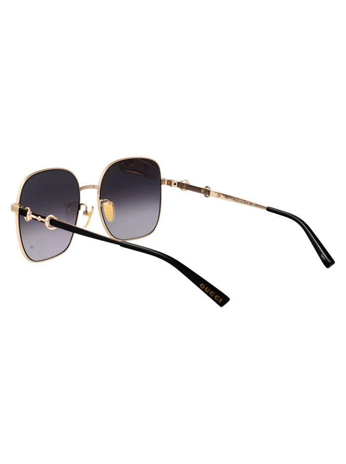 Gg2053s 001 Gold-black-grey Metal Sunglasses