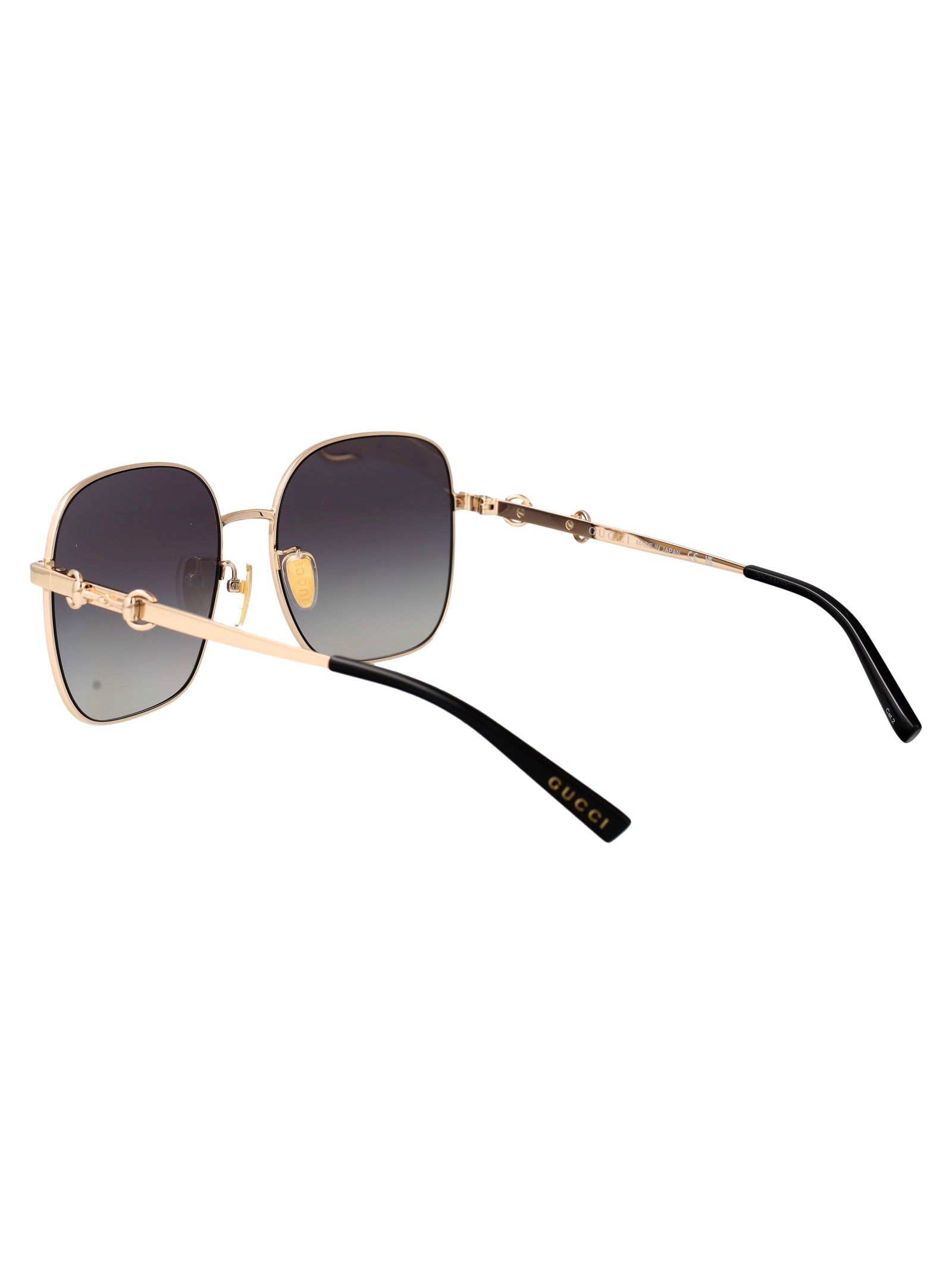 Gg2053s 002 Gold-gold-grey Metal Sunglasses