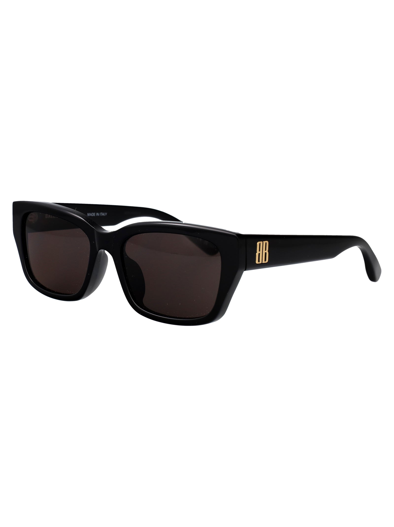 Bb0480sk Black-black-grey Acetate Sunglasses