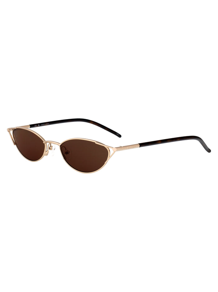 Am0563s 002 Gold-havana-brown Metal Sunglasses