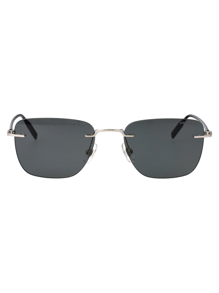 Silver-silver-grey Metal Sunglasses