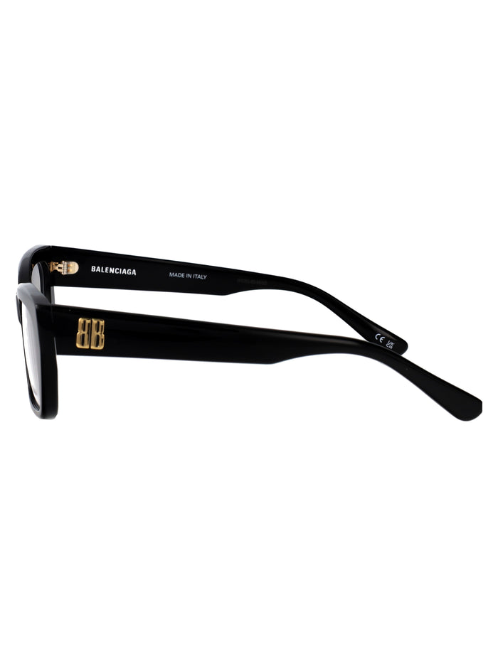 Bb0483o 001 Black-black-transparent Acetate Optical
