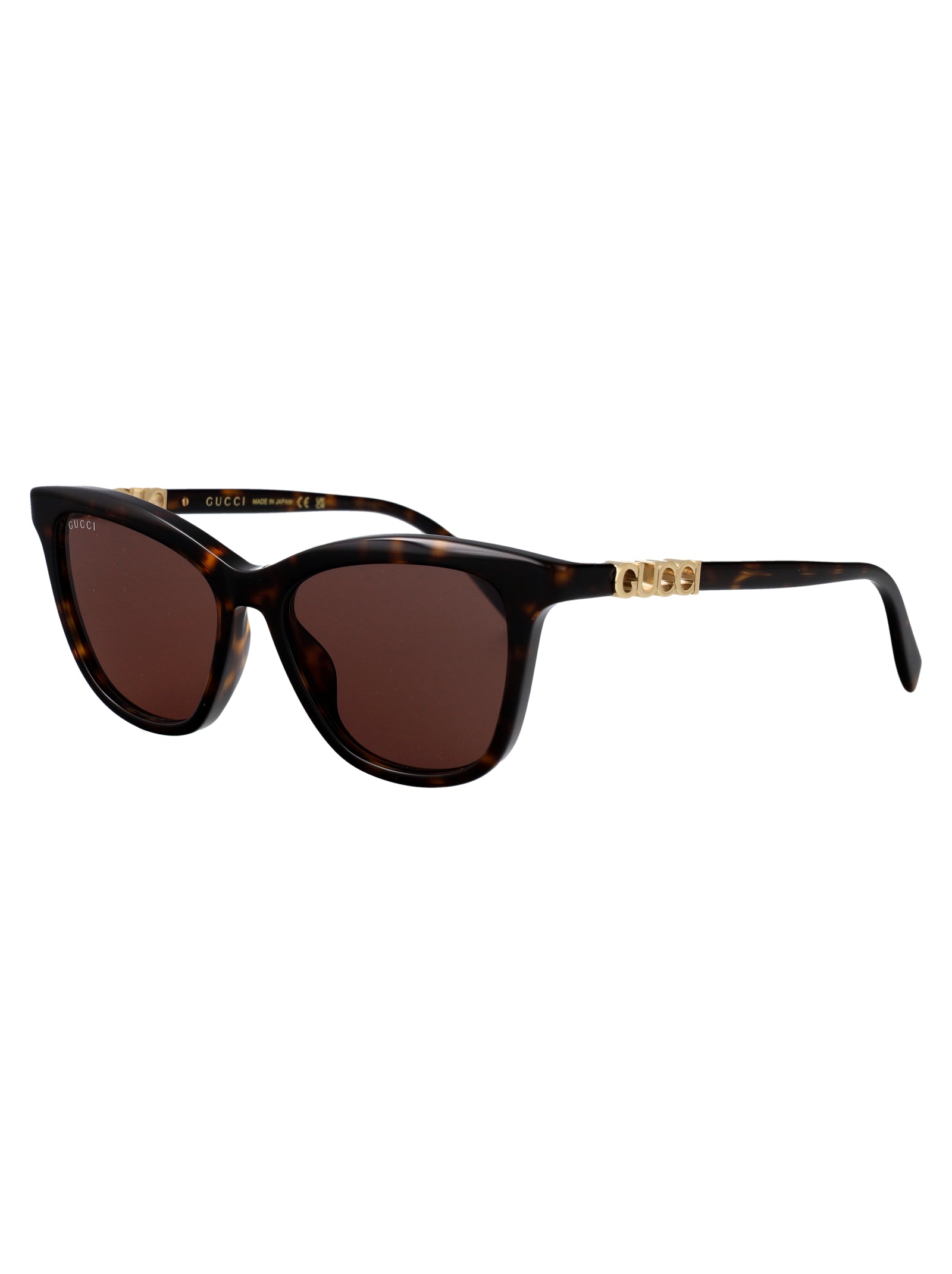 Gg2032s 002 Havana-havana-brown Acetate Sunglasses