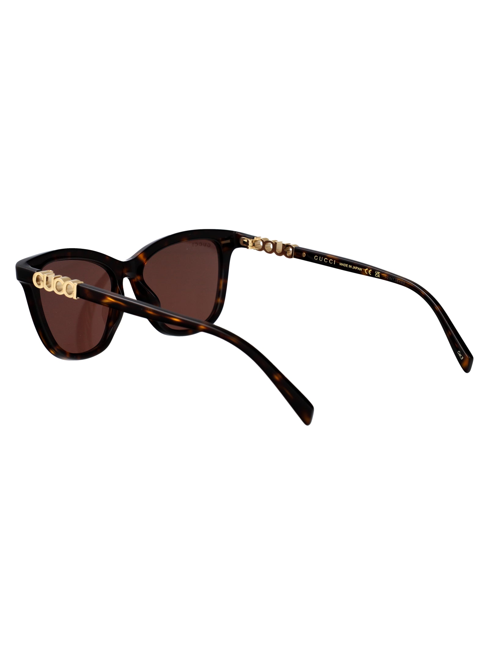 Gg2032s 002 Havana-havana-brown Acetate Sunglasses