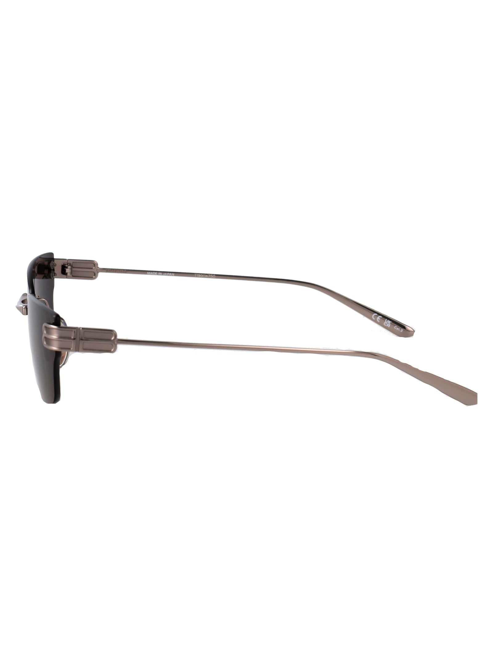 Bb0487s 001 Ruthenium-ruthenium-grey Metal Sunglasses