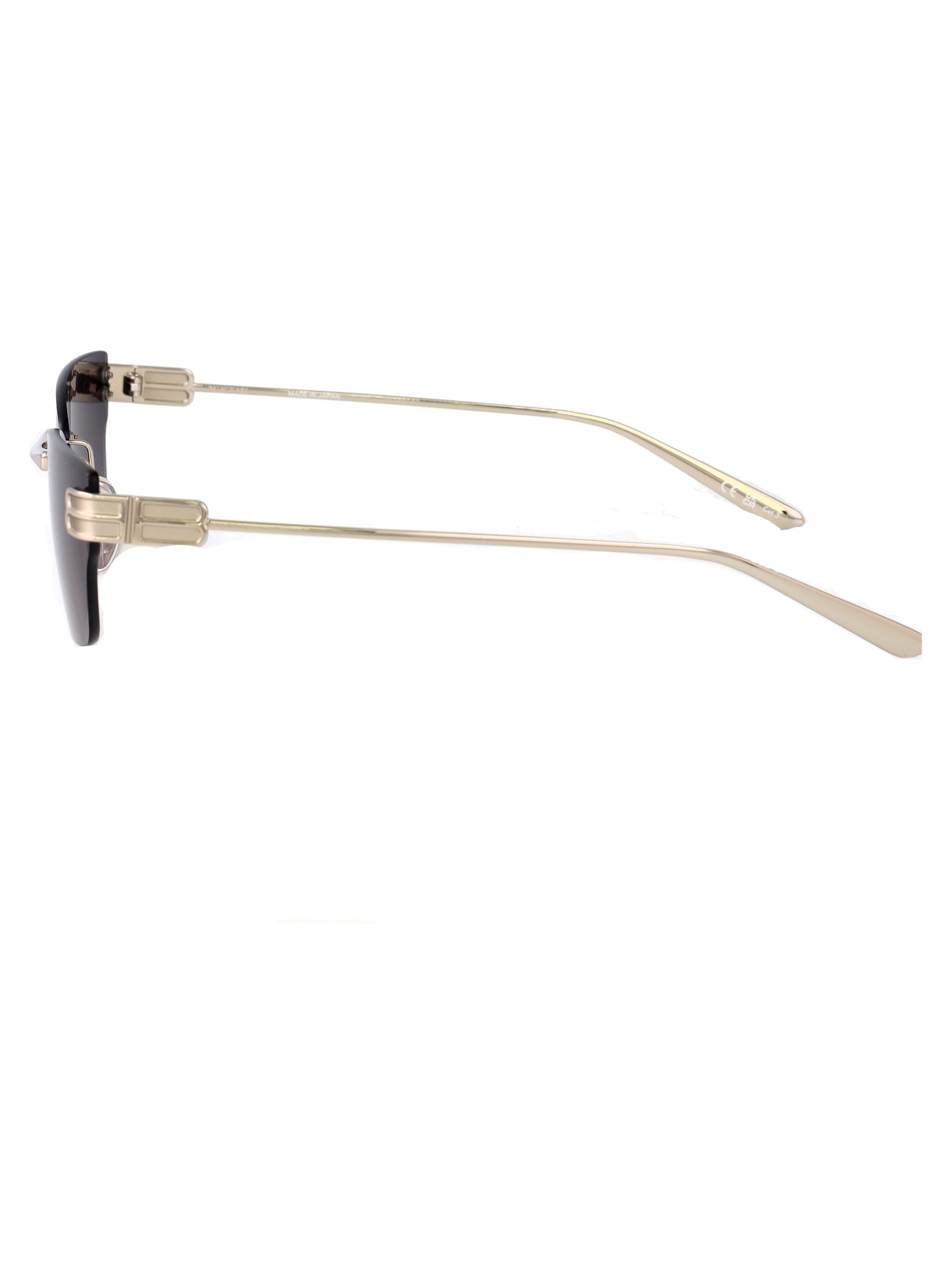 Bb0487s 002 Silver-silver-smoke Metal Sunglasses