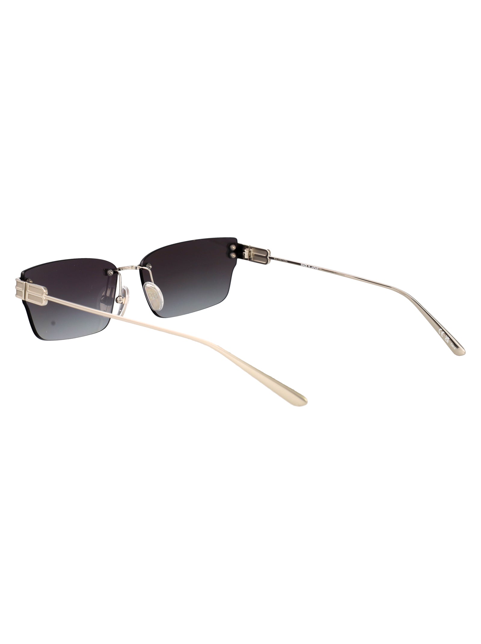 Bb0487s 002 Silver-silver-smoke Metal Sunglasses