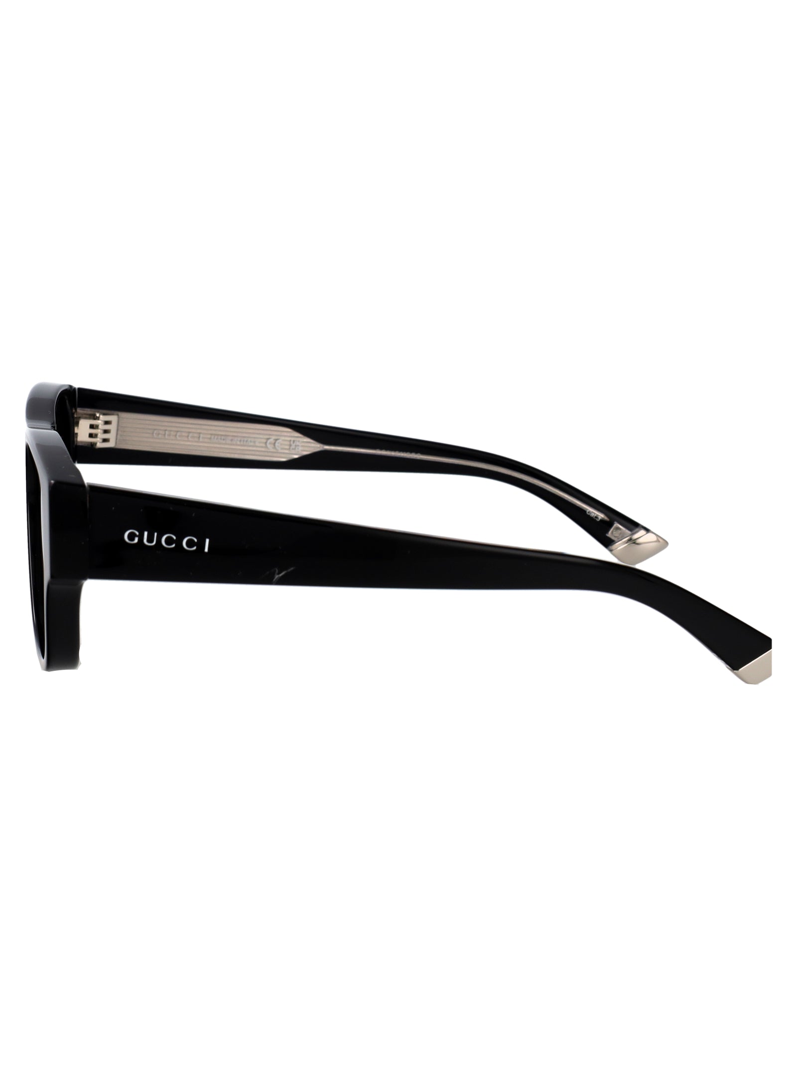 Gg2075s 001 Black-black-grey Acetate Sunglasses