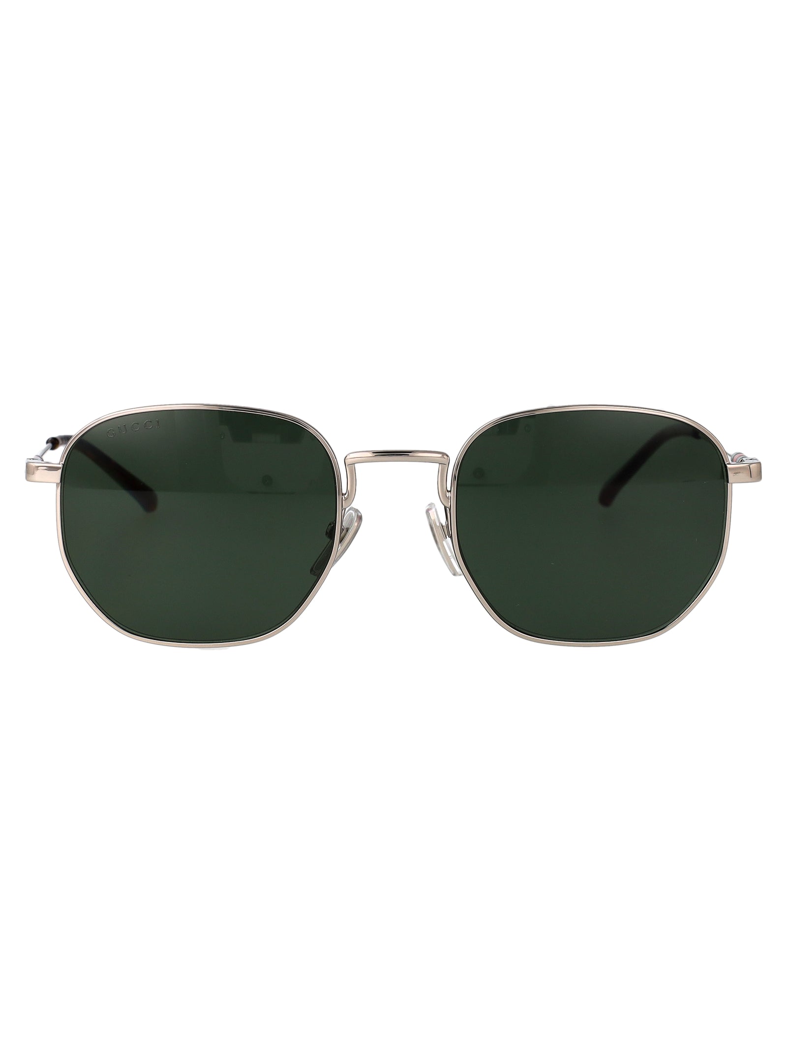 Gg2095s 002 Silver-silver-green Metal Sunglasses