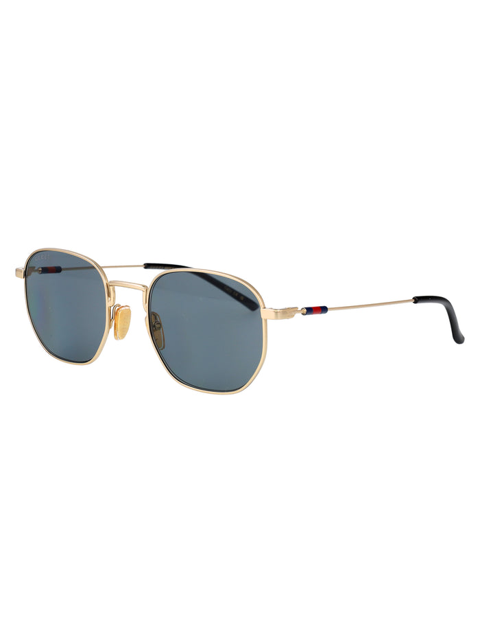 Gg2095s 003 Gold-gold-grey Metal Sunglasses