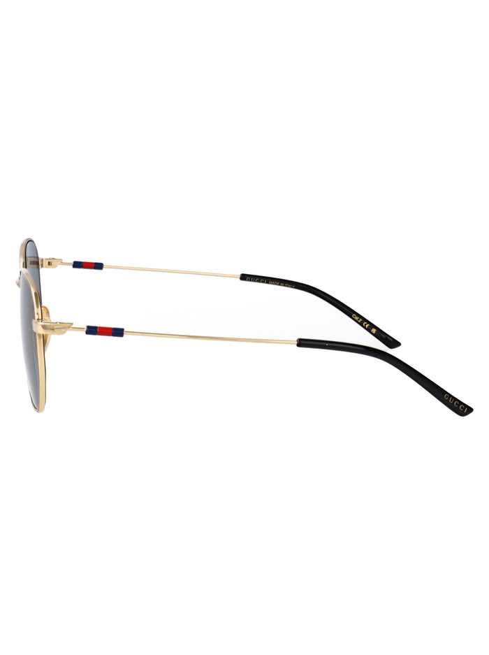 Gg2095s 003 Gold-gold-grey Metal Sunglasses