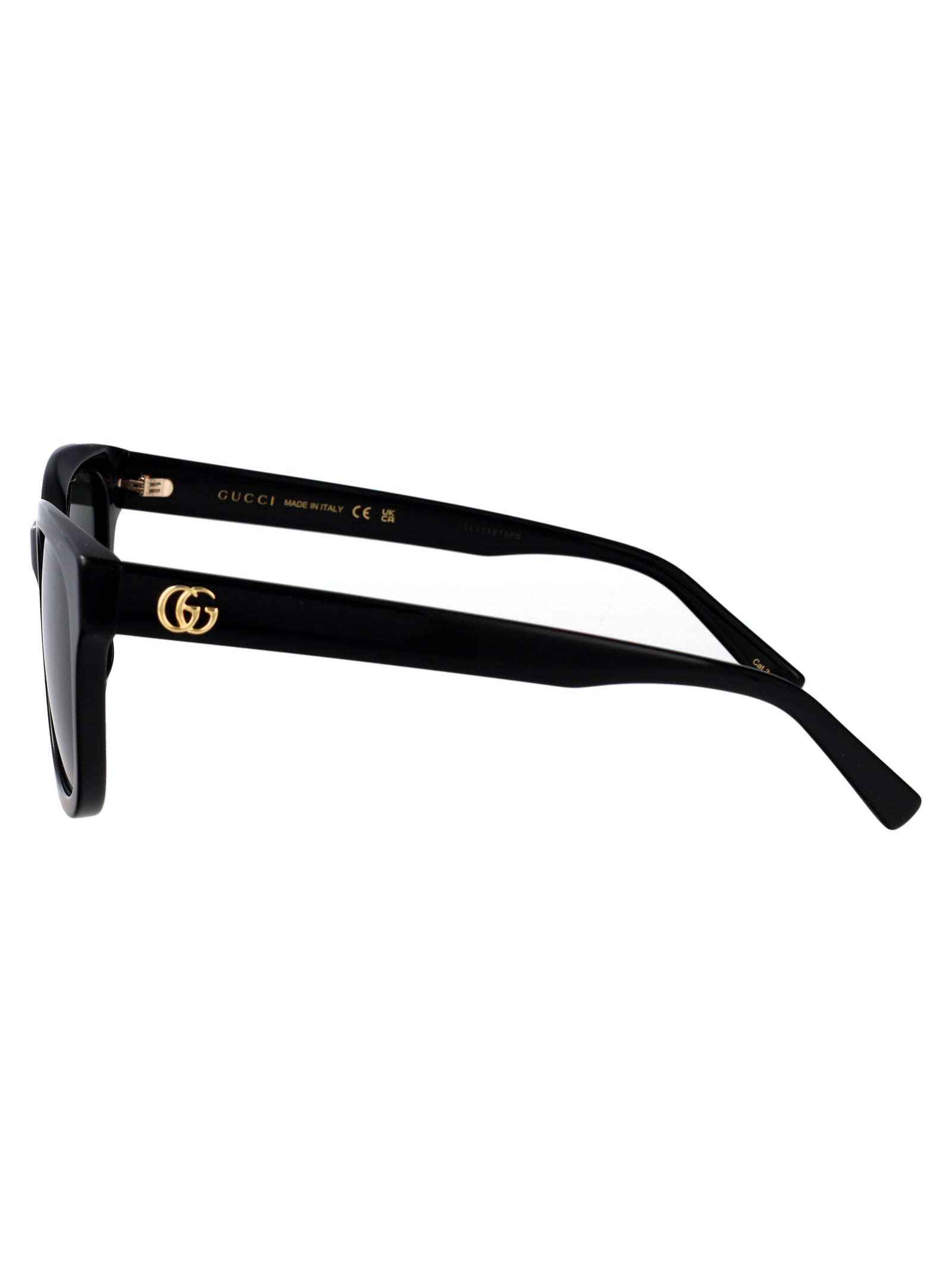 Gg2126sk 001 Black-black-grey Acetate Sunglasses