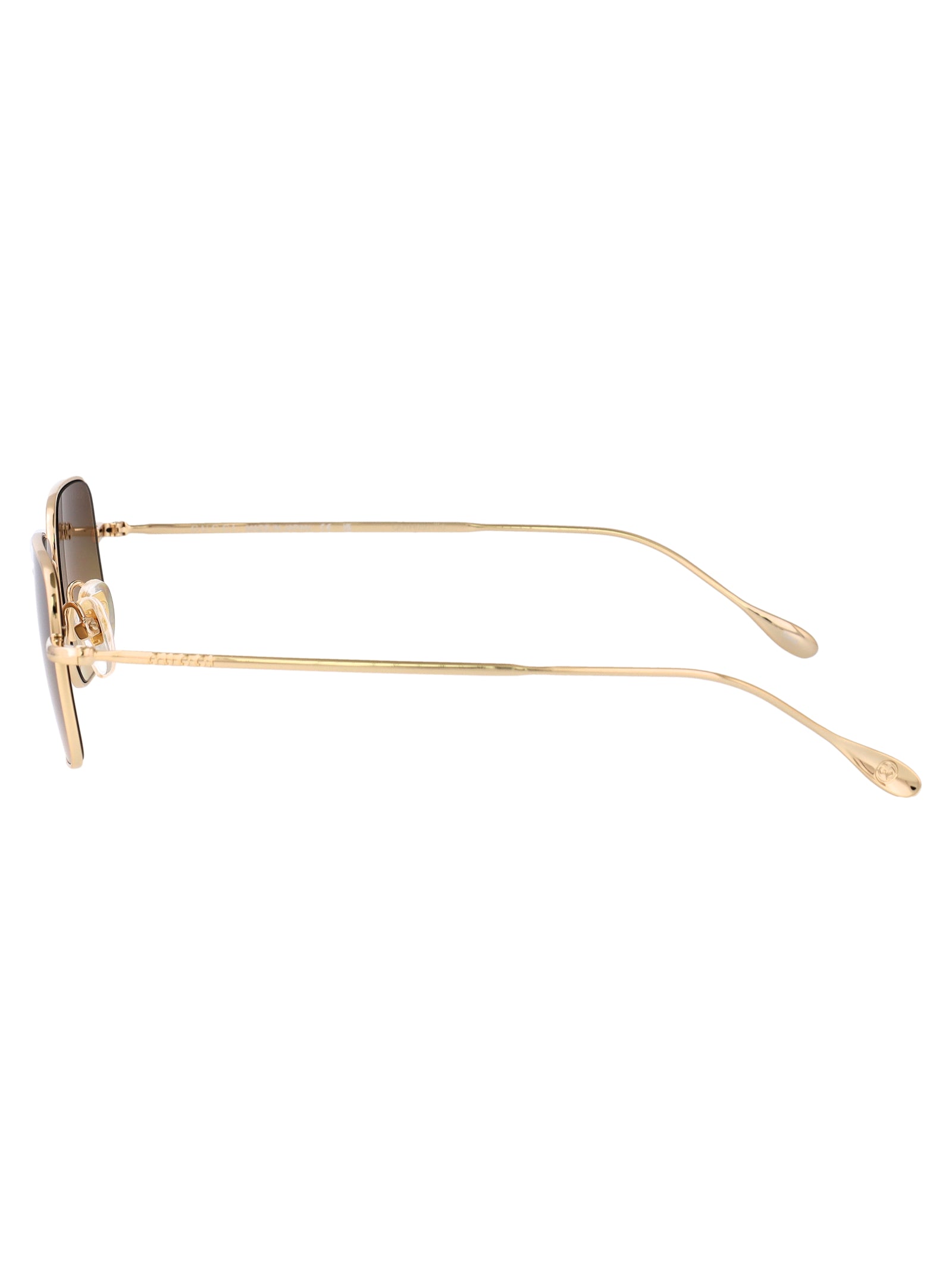 Gg1813s 009 Gold-gold-brown Metal Sunglasses