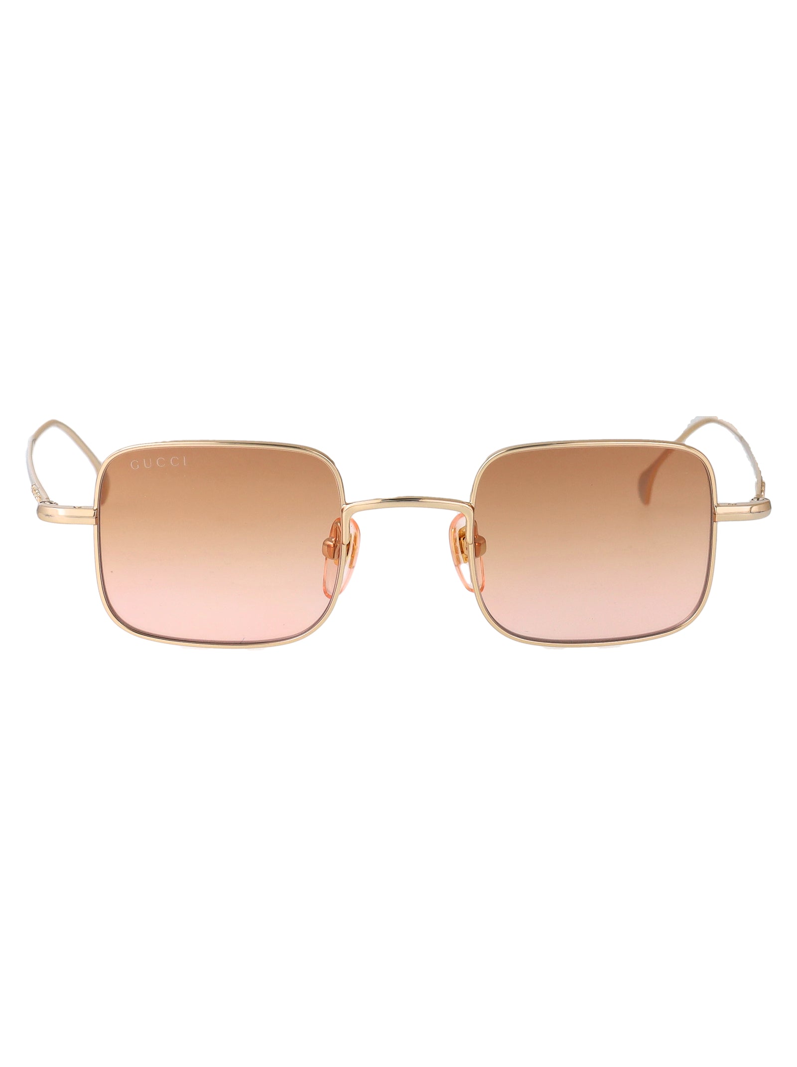 Gg1813s 011 Gold-gold-orange Metal Sunglasses