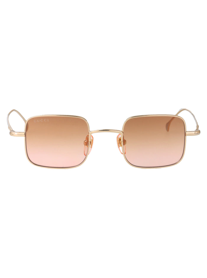 Gg1813s 011 Gold-gold-orange Metal Sunglasses