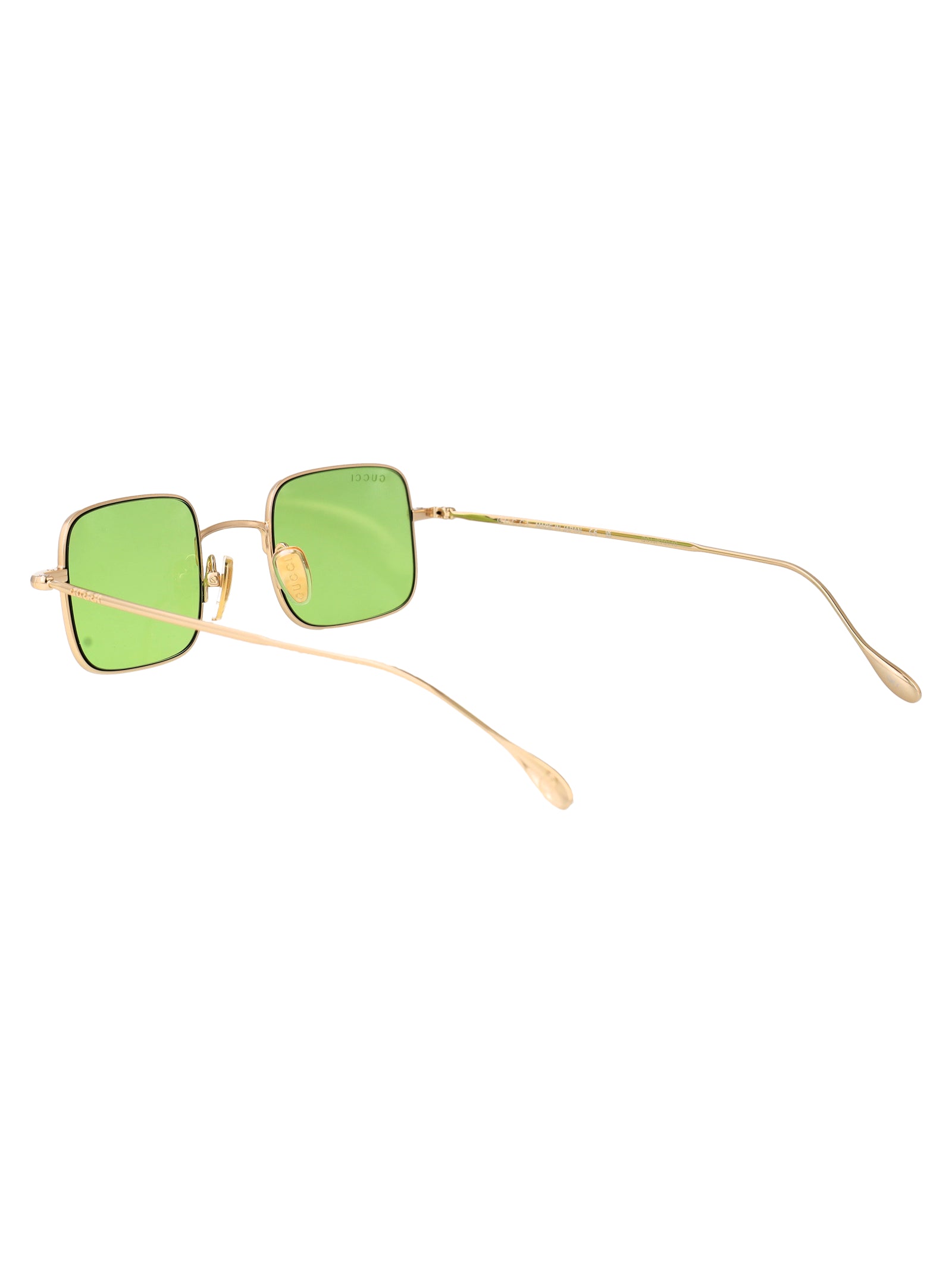 Gg1813s 012 Gold-gold-green Metal Sunglasses