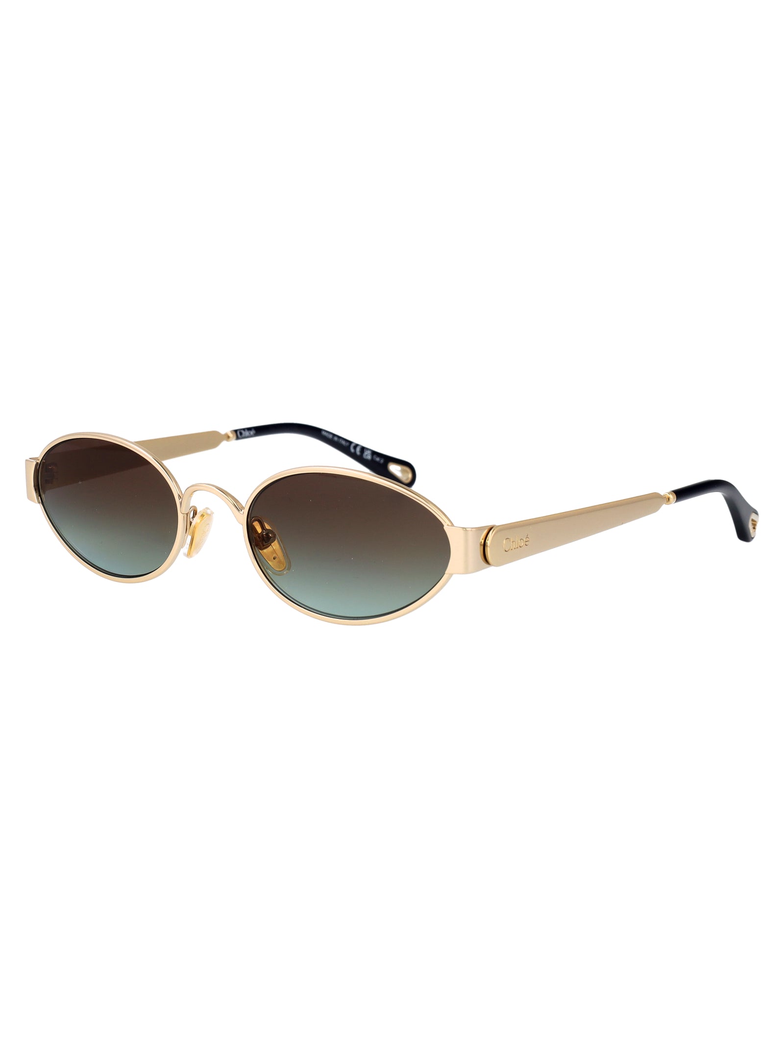 Ch0355s 003 Gold-gold-brown Metal Sunglasses