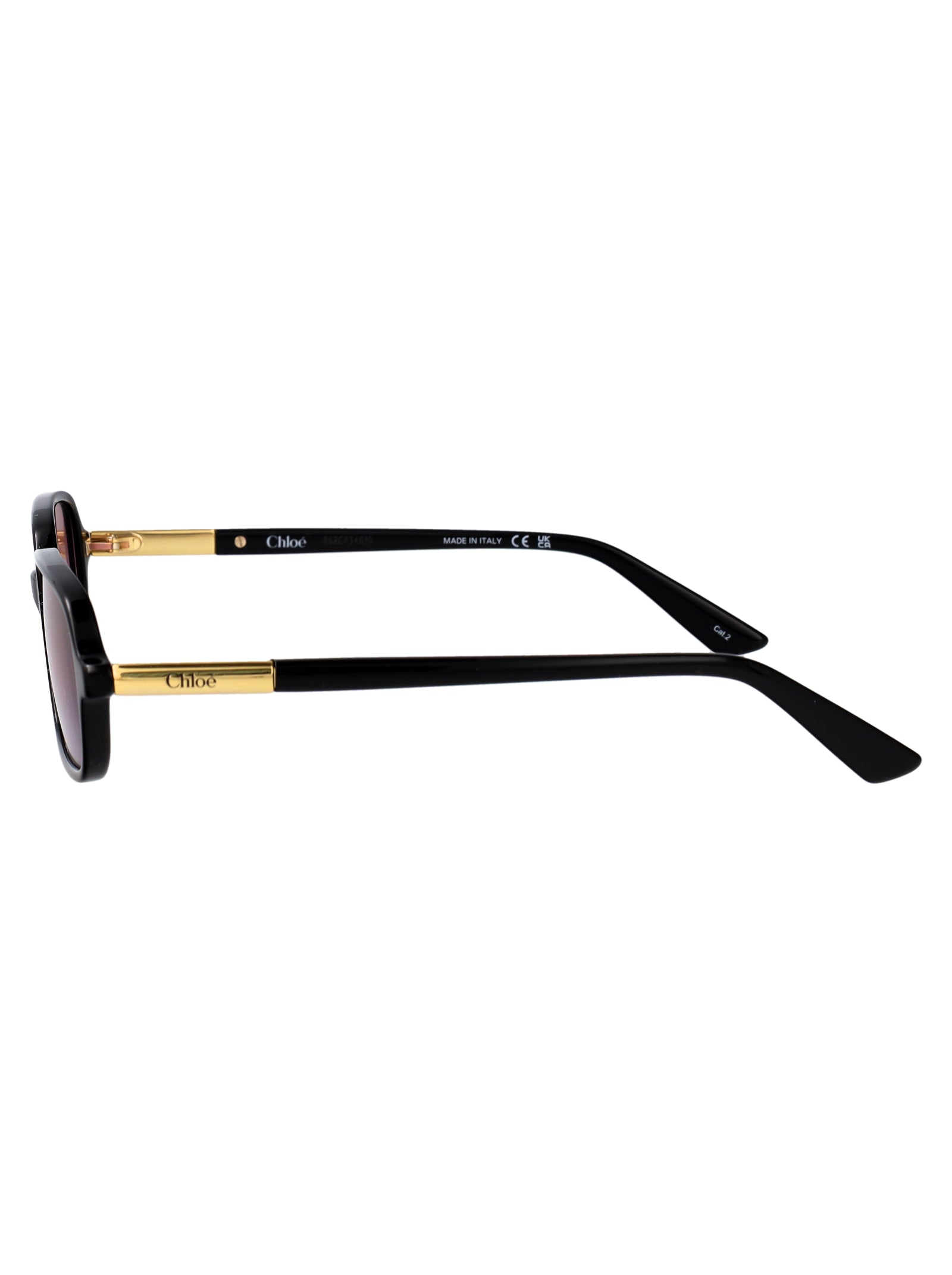Ch0363s 001 Black-black-red Acetate Sunglasses