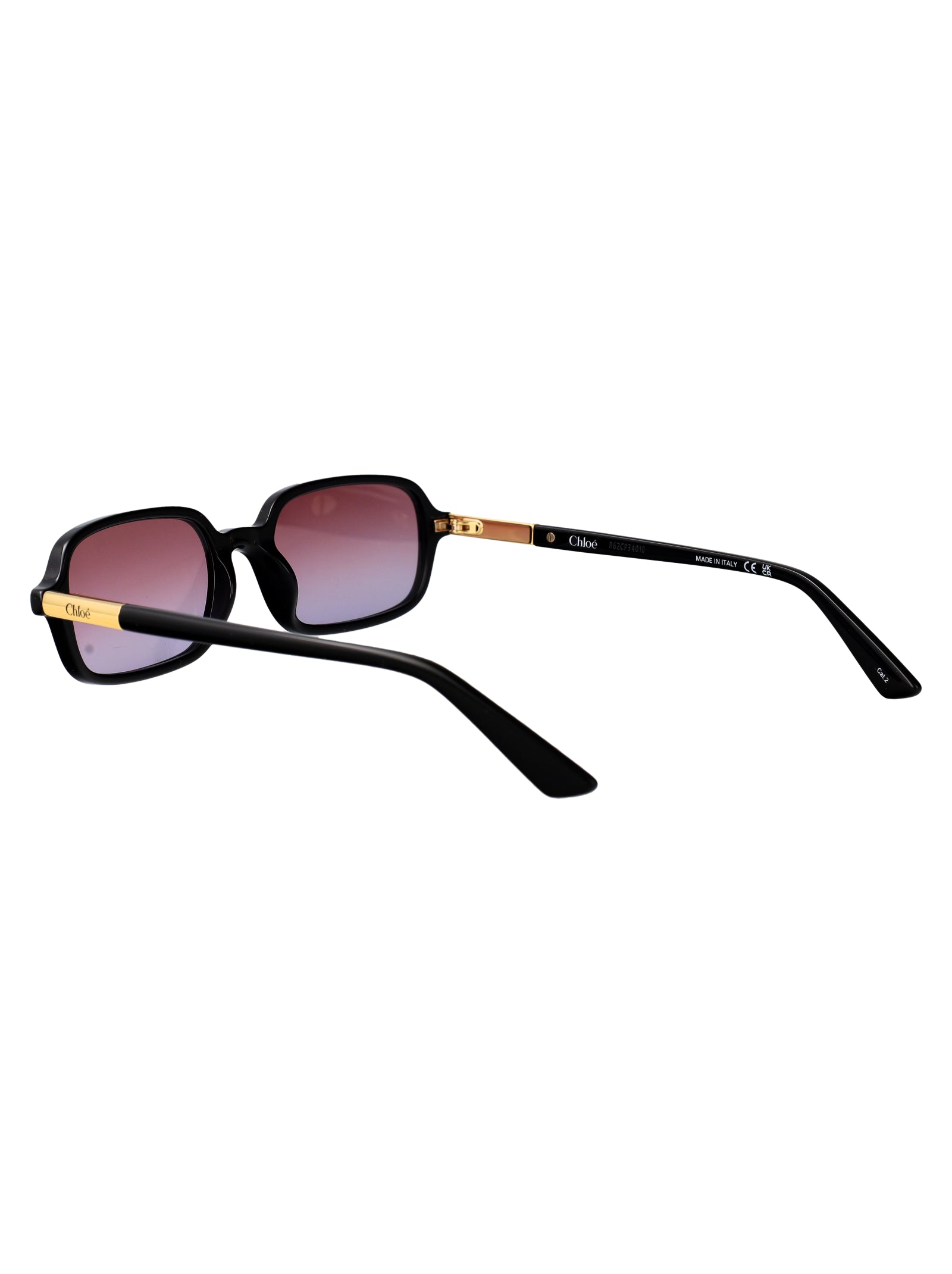 Ch0363s 001 Black-black-red Acetate Sunglasses