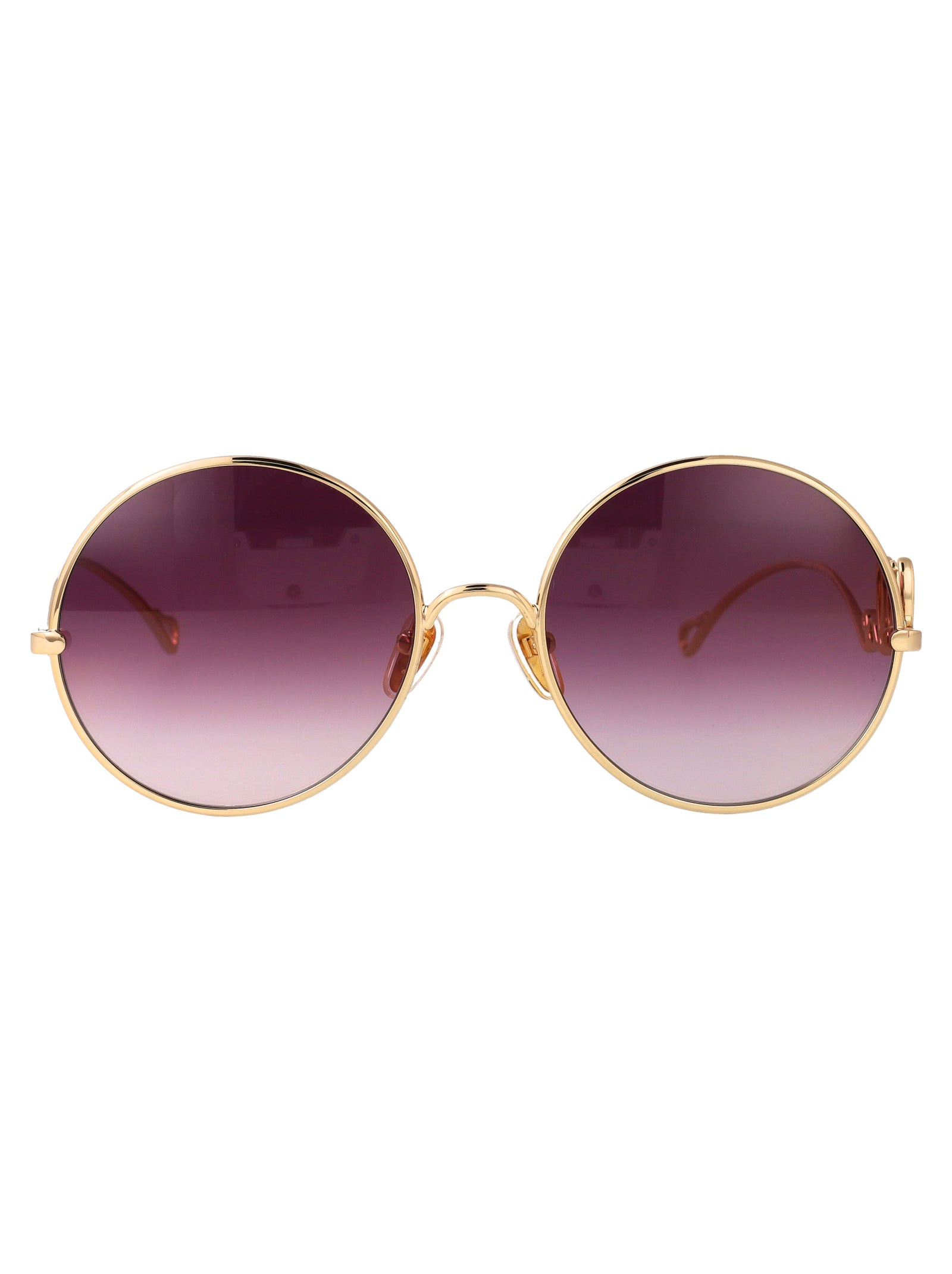 Ch0372s 002 Gold-gold-red Metal Sunglasses