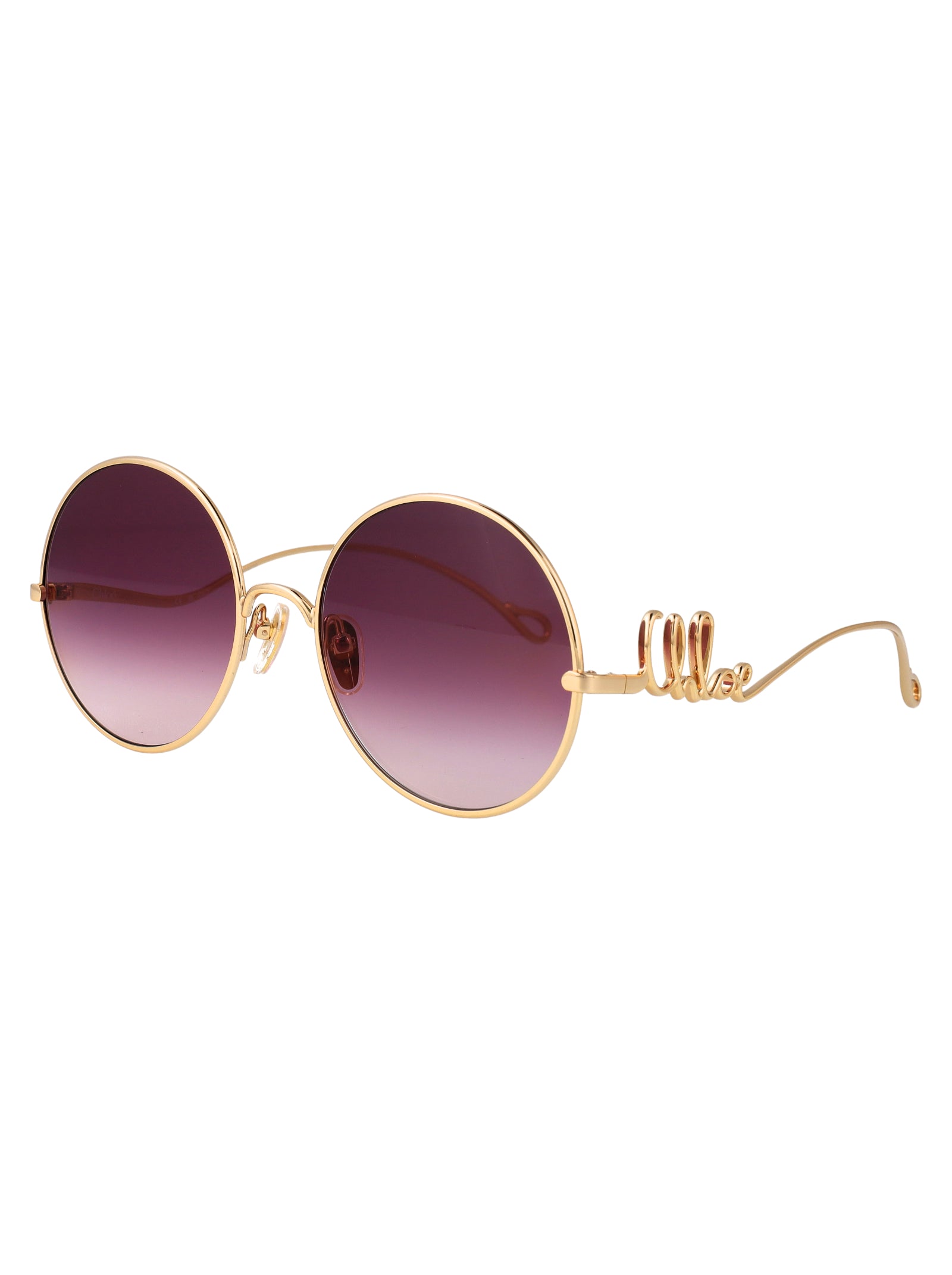 Ch0372s 002 Gold-gold-red Metal Sunglasses