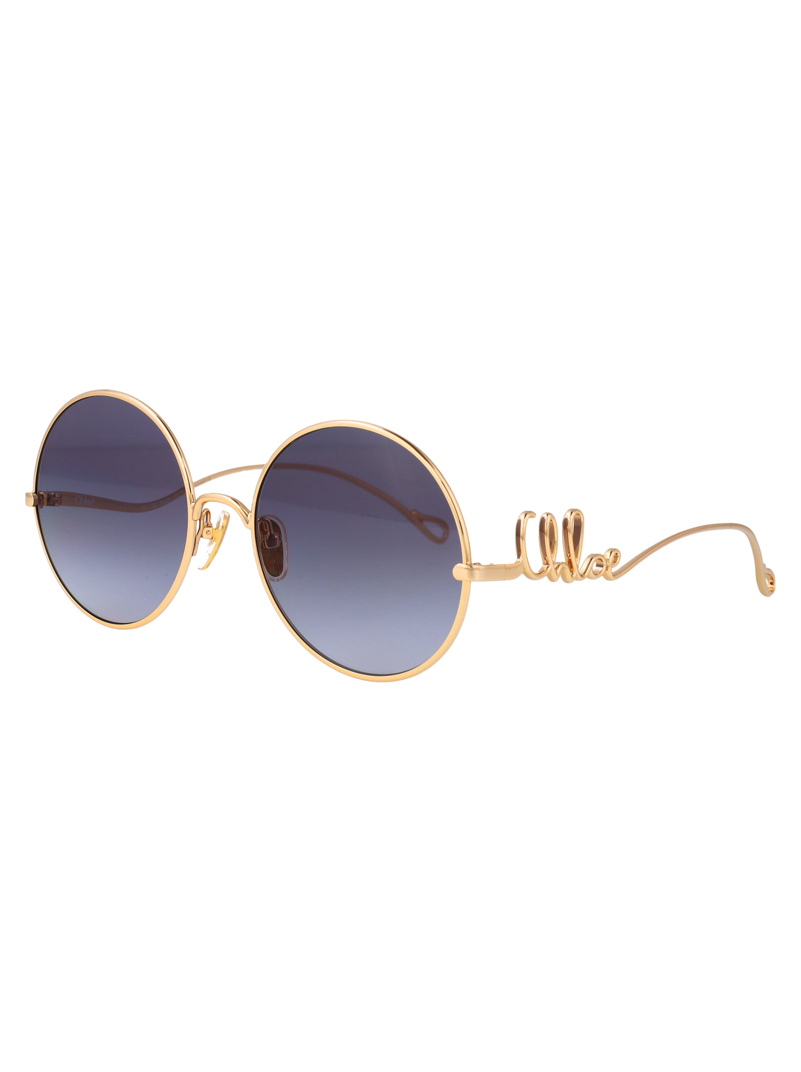 Ch0372s 004 Gold-gold-violet Metal Sunglasses
