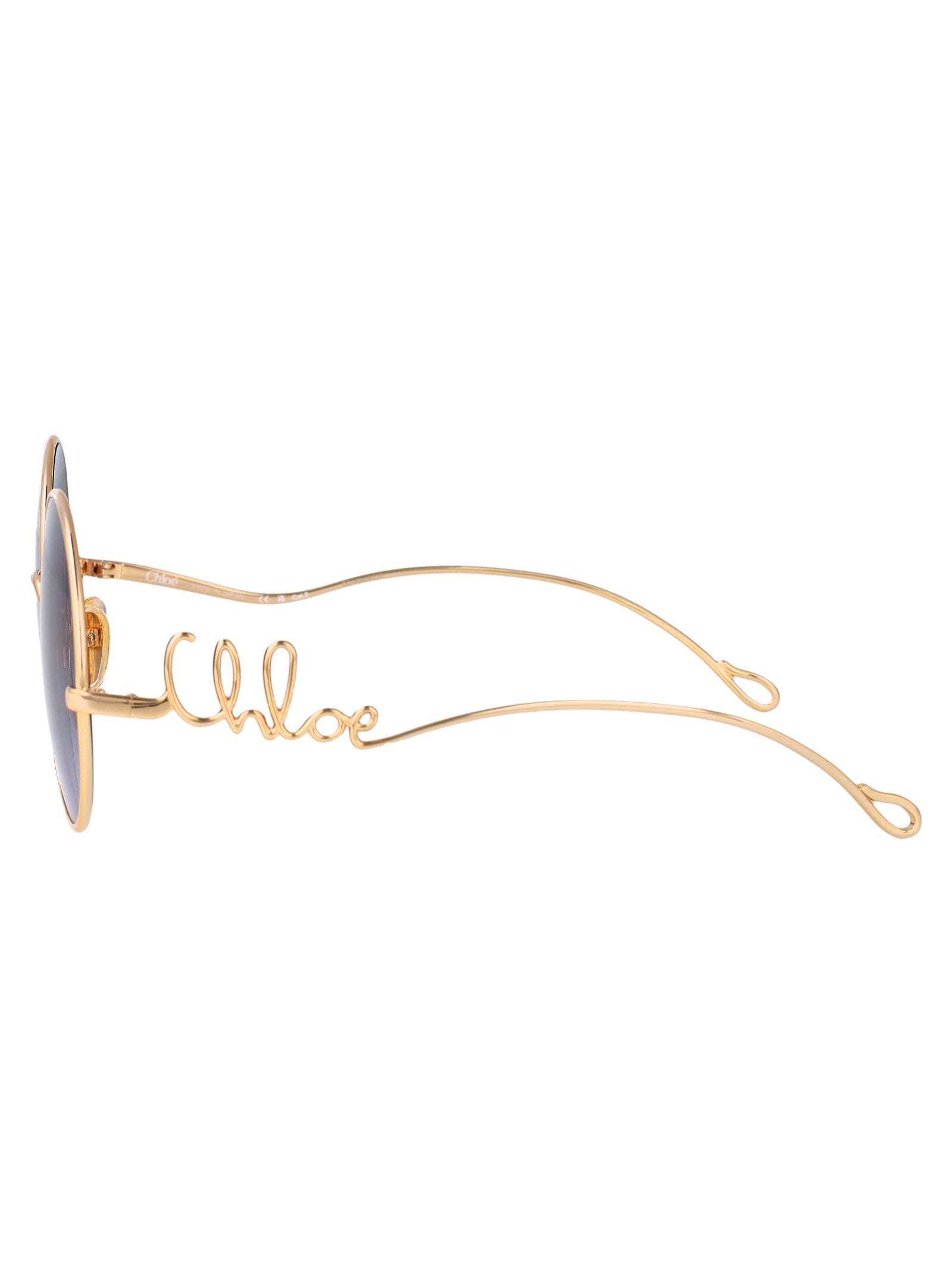 Ch0372s 004 Gold-gold-violet Metal Sunglasses