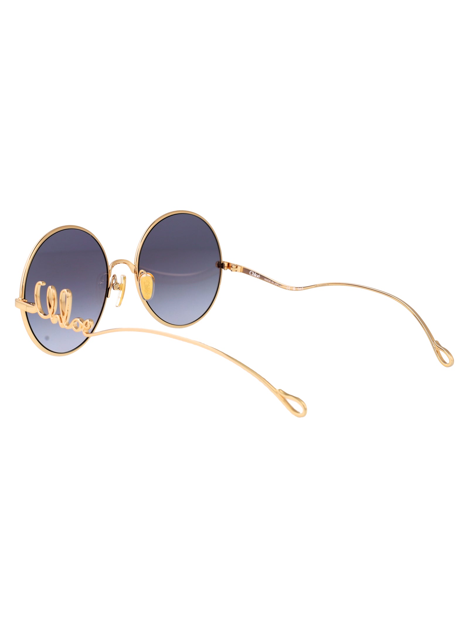 Ch0372s 004 Gold-gold-violet Metal Sunglasses