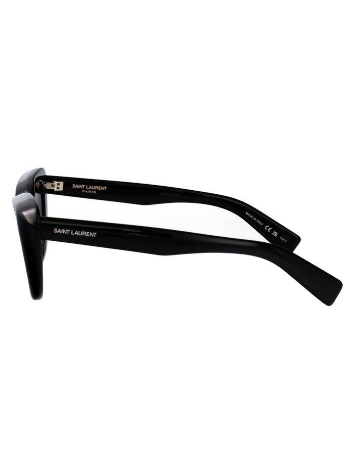Sl 857 001 Black-black-black Acetate Sunglasses