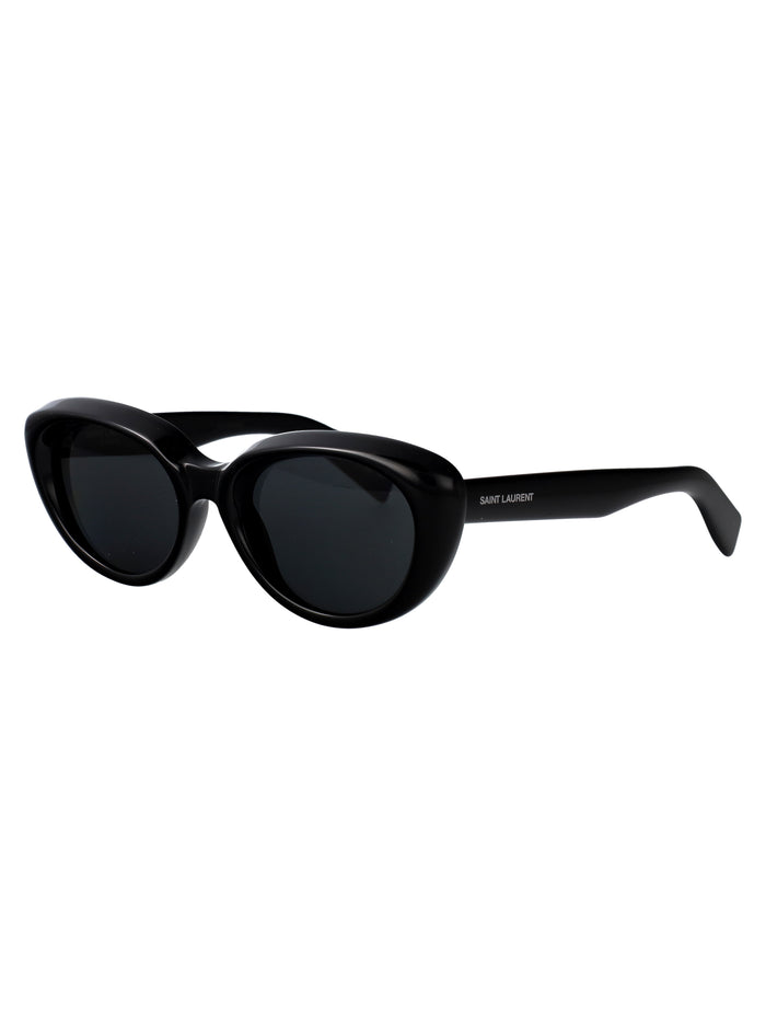 Sl 859 001 Black-black-black Acetate Sunglasses