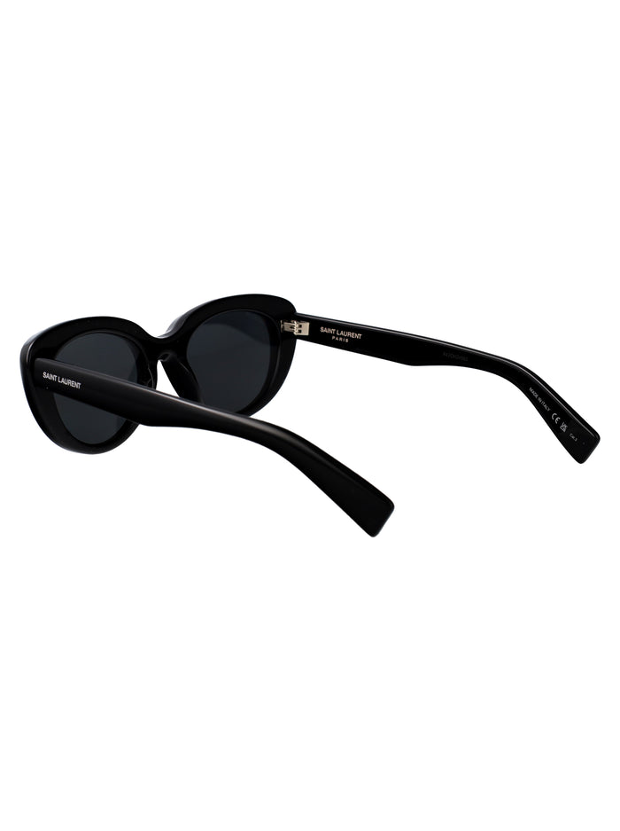 Sl 859 001 Black-black-black Acetate Sunglasses