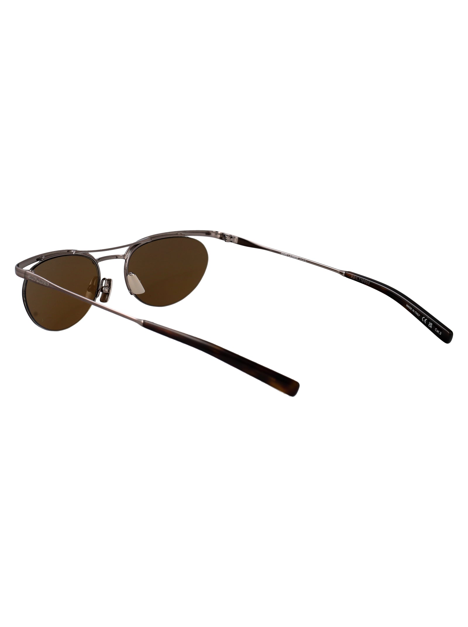Sl 862 003 Ruthenium-ruthenium-brown Metal Sunglasses