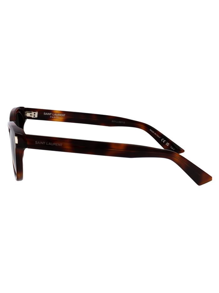 Sl 876 003 Havana-havana-grey Acetate Sunglasses