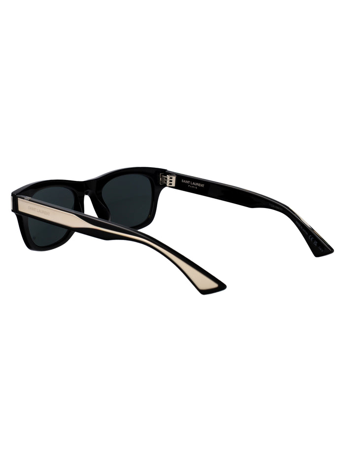 Sl 877 001 Black-crystal-black Acetate Sunglasses