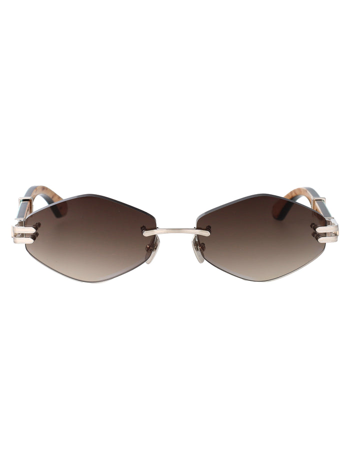 The Idol I Pa-Weg-M12 Palladium Plated Titanium Sunglasses