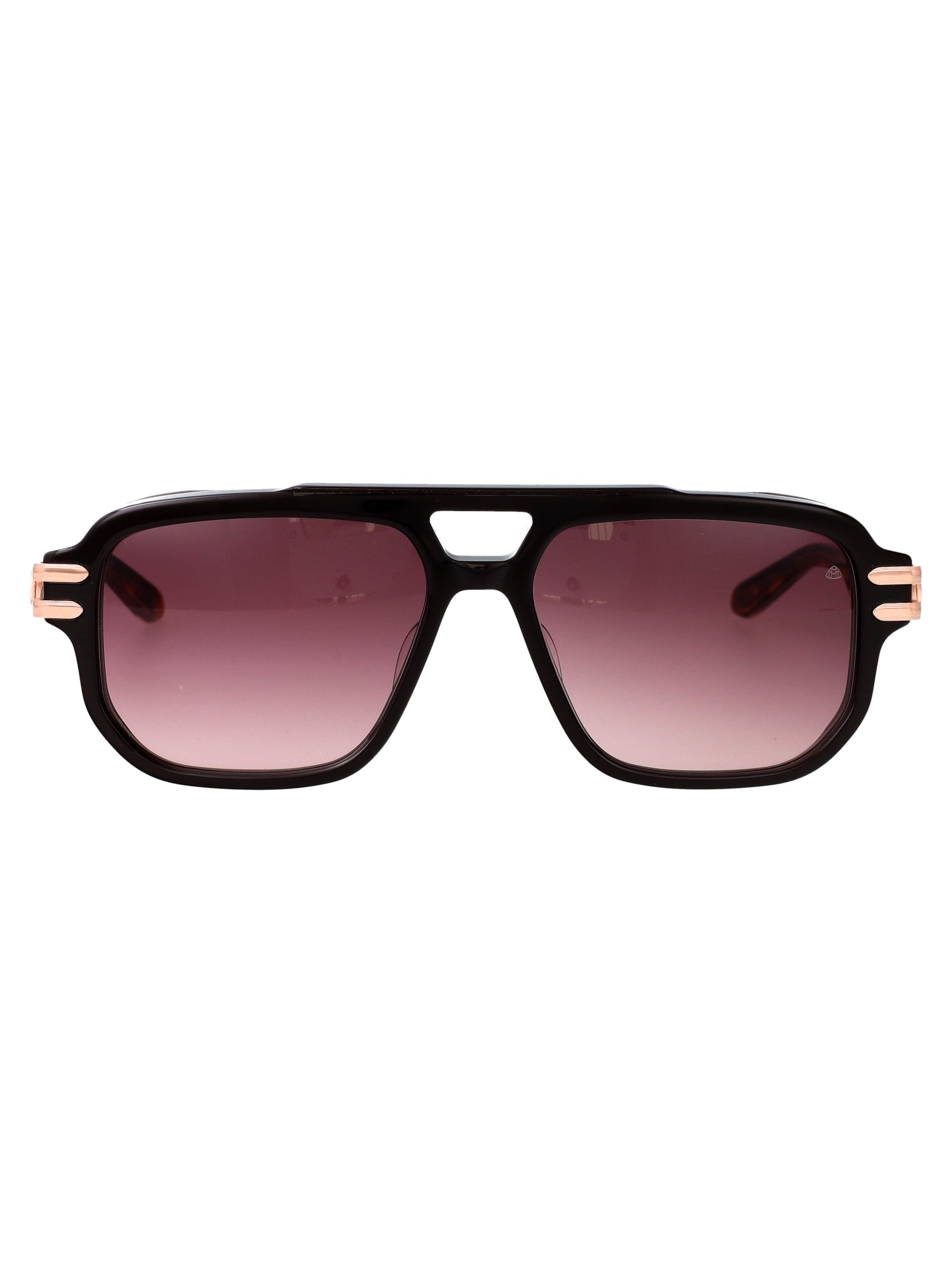 The Hustler I Rg-Acg-Z69 Rose Gold Plated Dark Brown Titanium Sunglasses