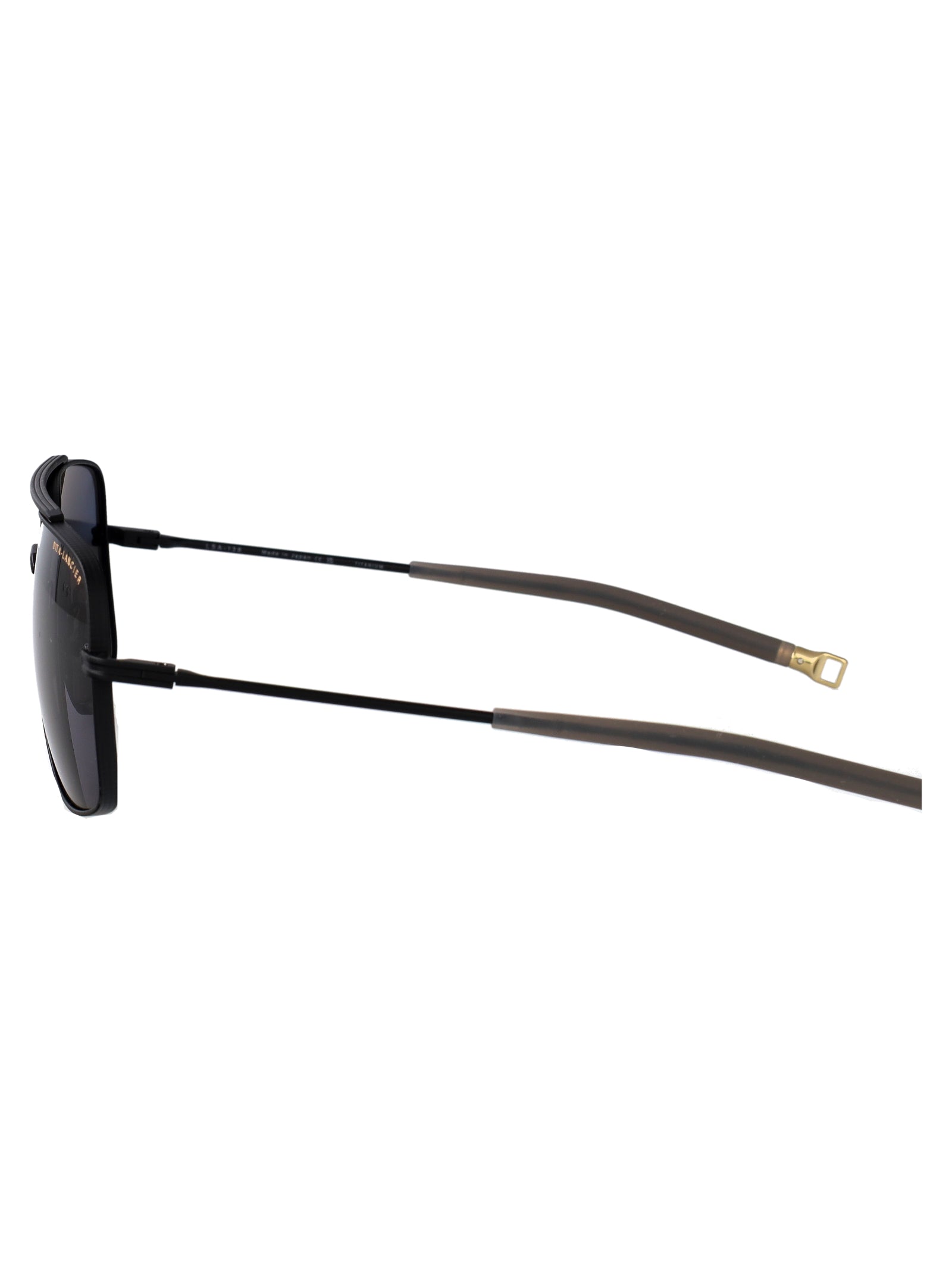 Dls138-A-02 02 Matte Black Metal Sunglasses